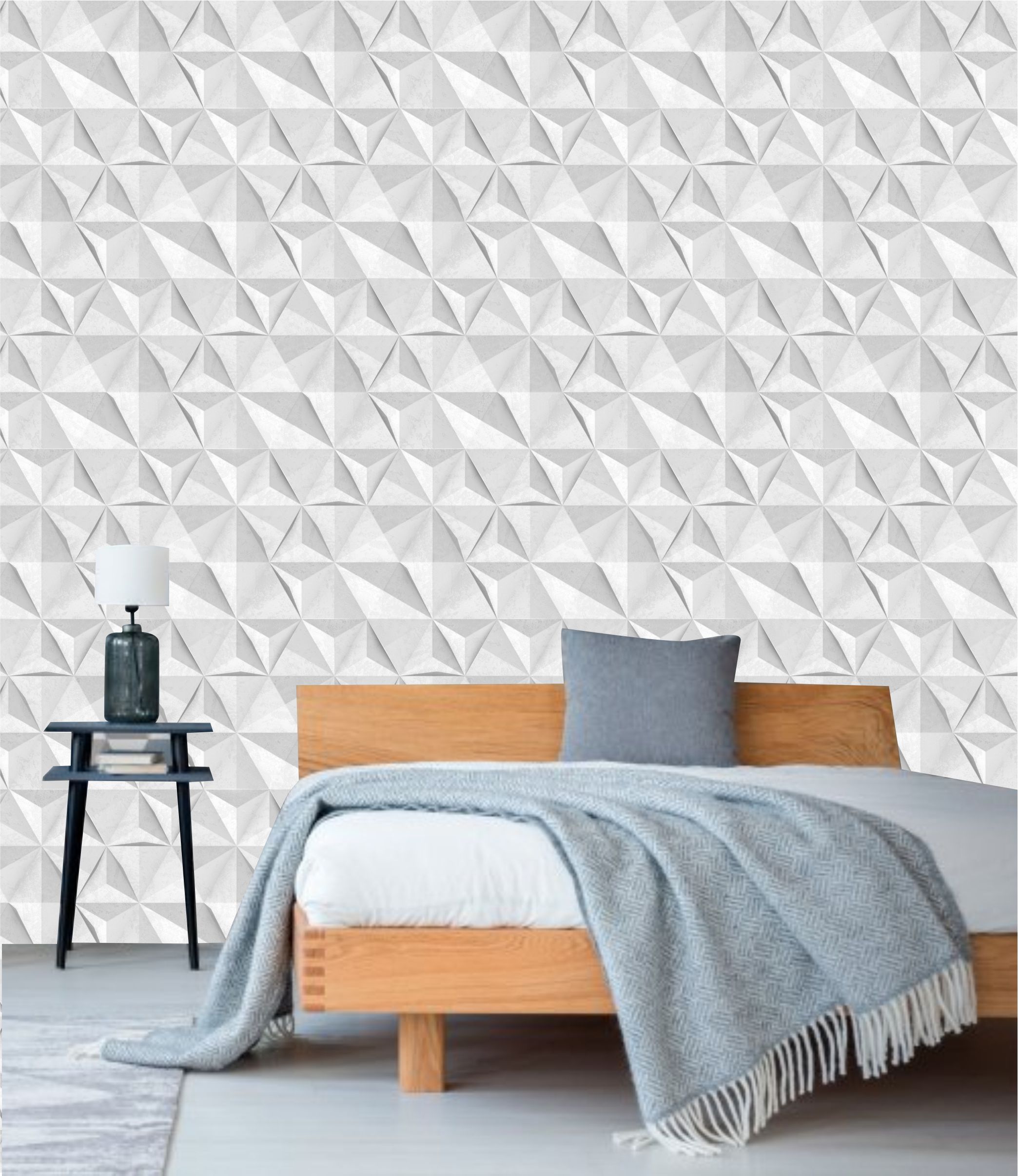 PAPEL DE PAREDE 3D ESTRELAS EFEITO PEDRA MARMORE