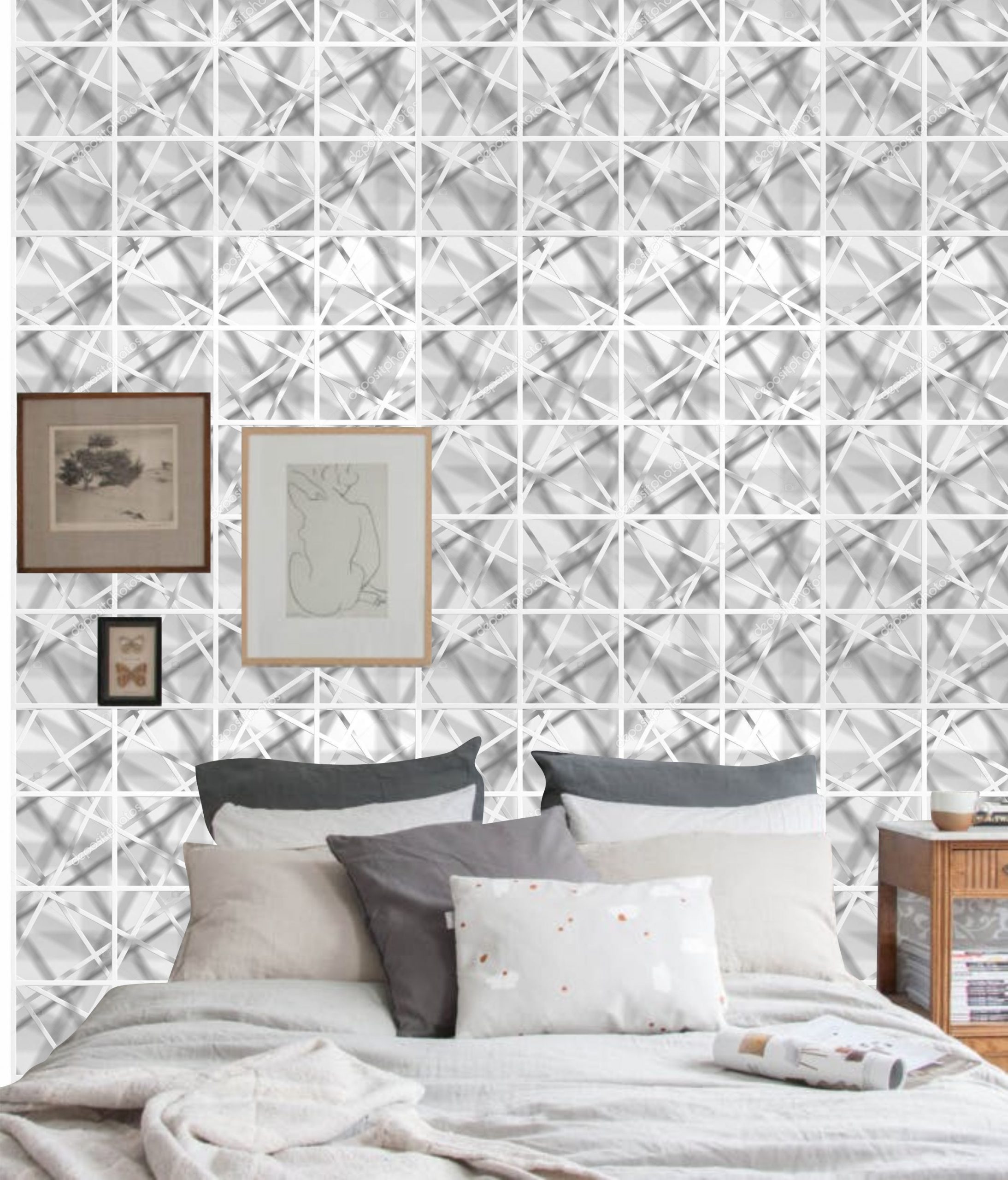 PAPEL DE PAREDE EFEITO 3D TIPO RENDA
