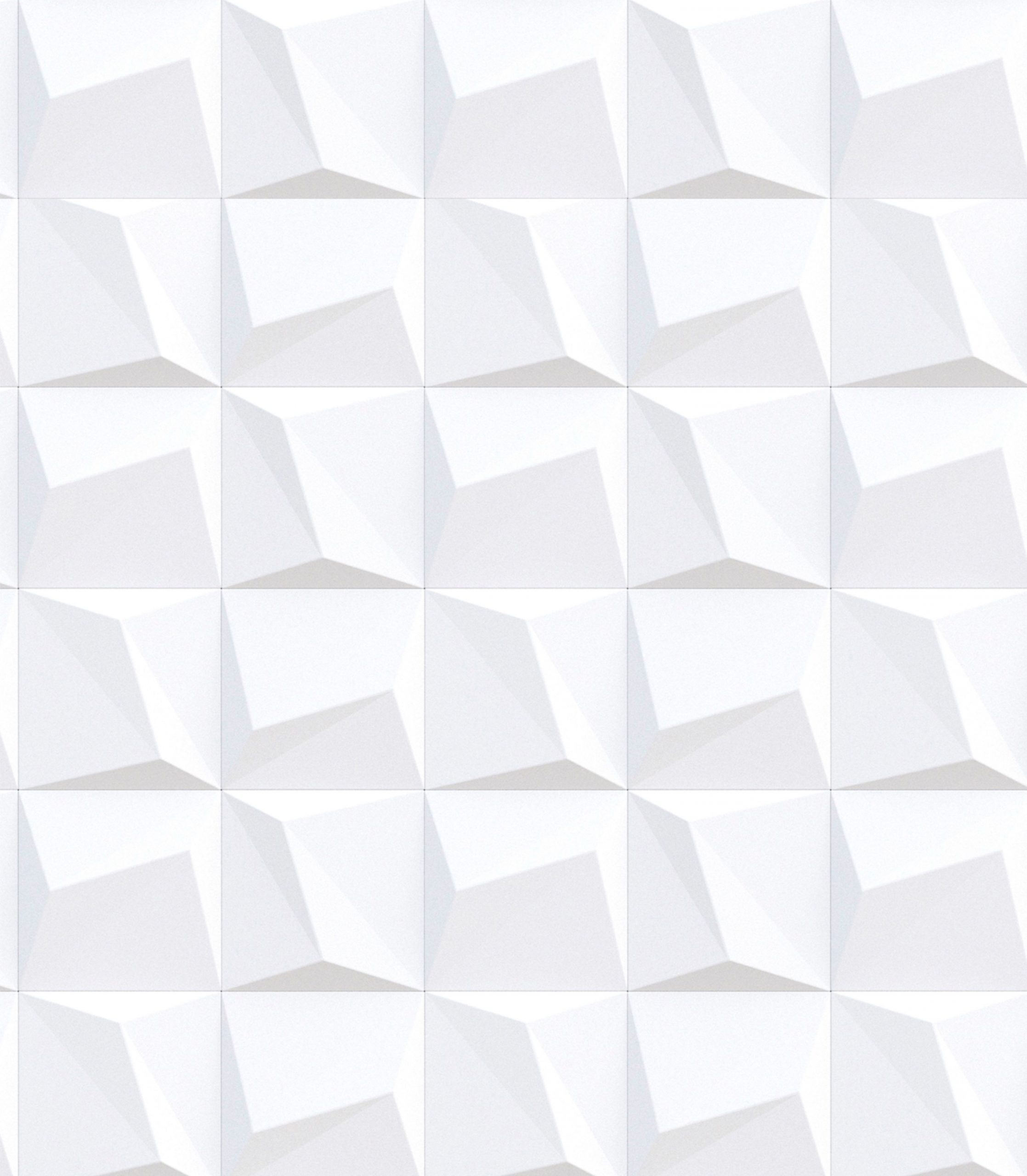 PAPEL DE PAREDE 3D GEOMÉTRICO QUADRADOS