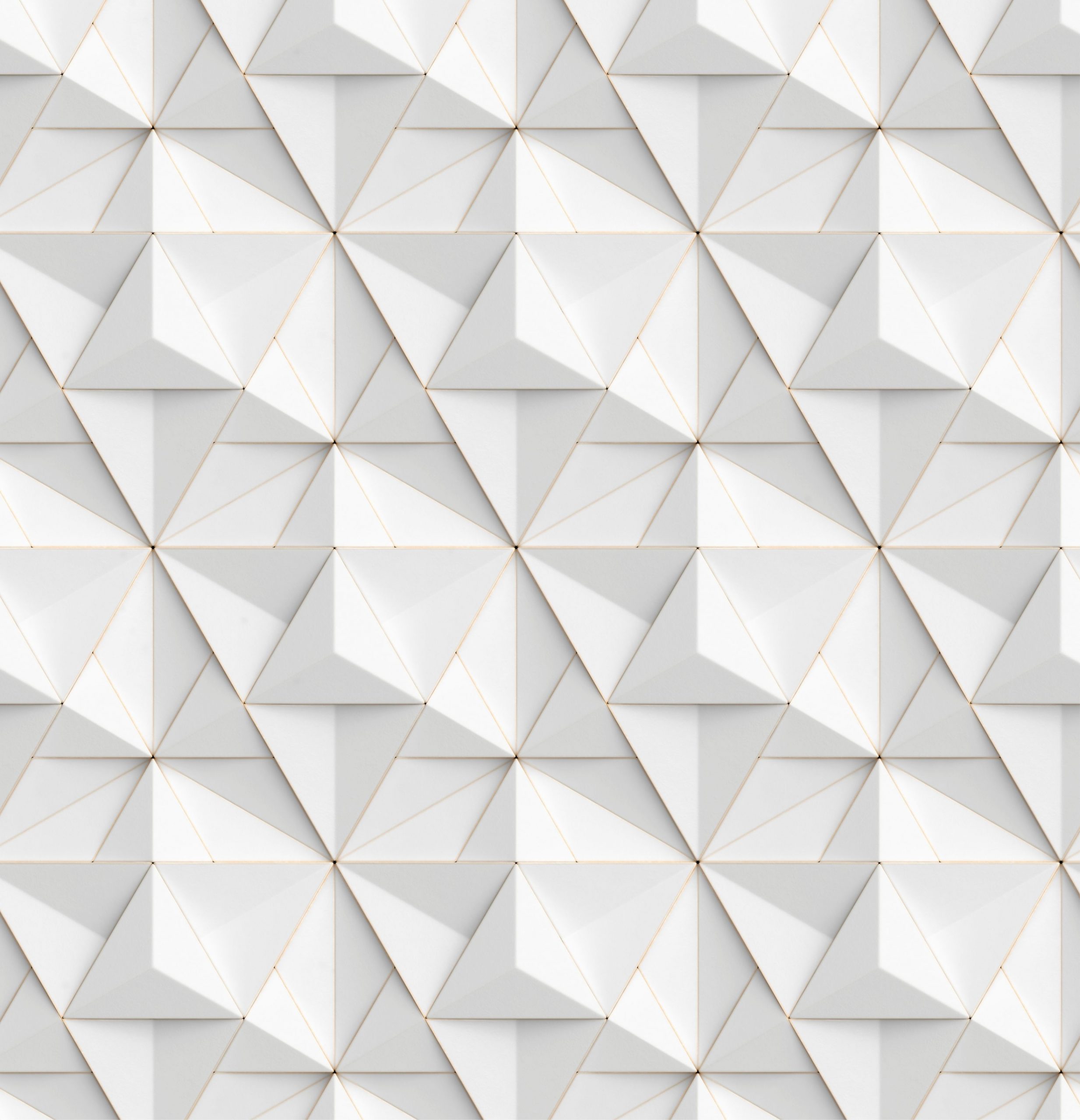 PAPEL PAREDE EFEITO 3D ESTRELA – BRANCO E CINZA DETALHES DOURADO