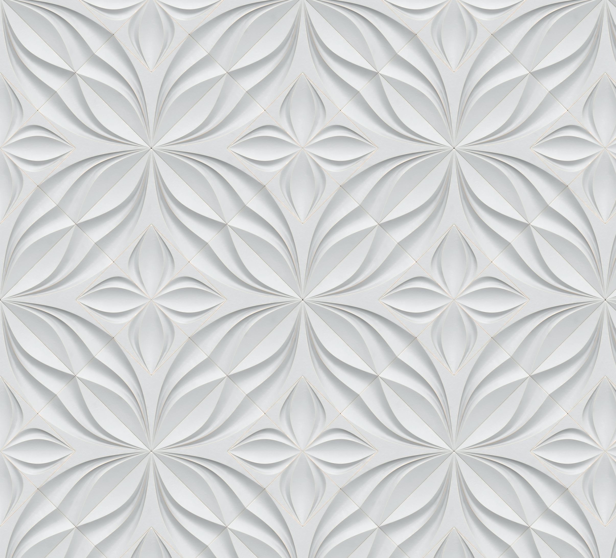 PAPEL PAREDE 3D COM LINHAS DOURADA - SALA - QUARTO