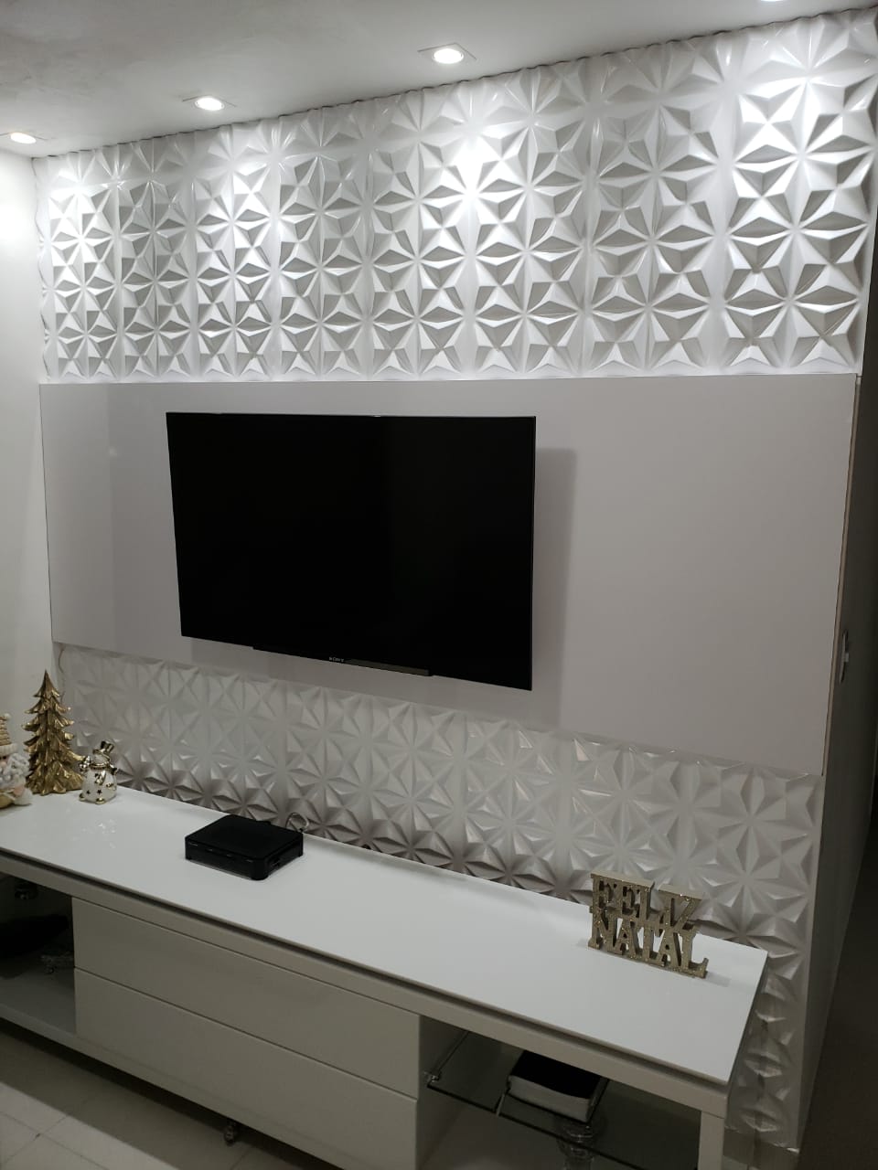 REVESTIMENTO 3D ESTRELA PEQUENA - PVC POLIETILENO