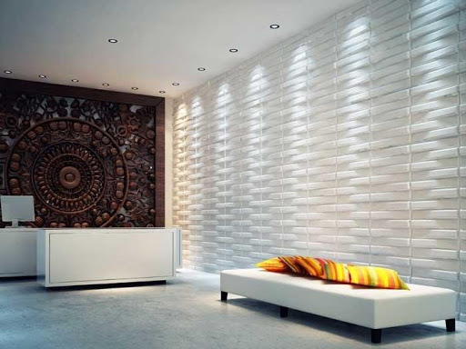 Revestimento LOSANG - 3D - 50×50 Branco – PVC