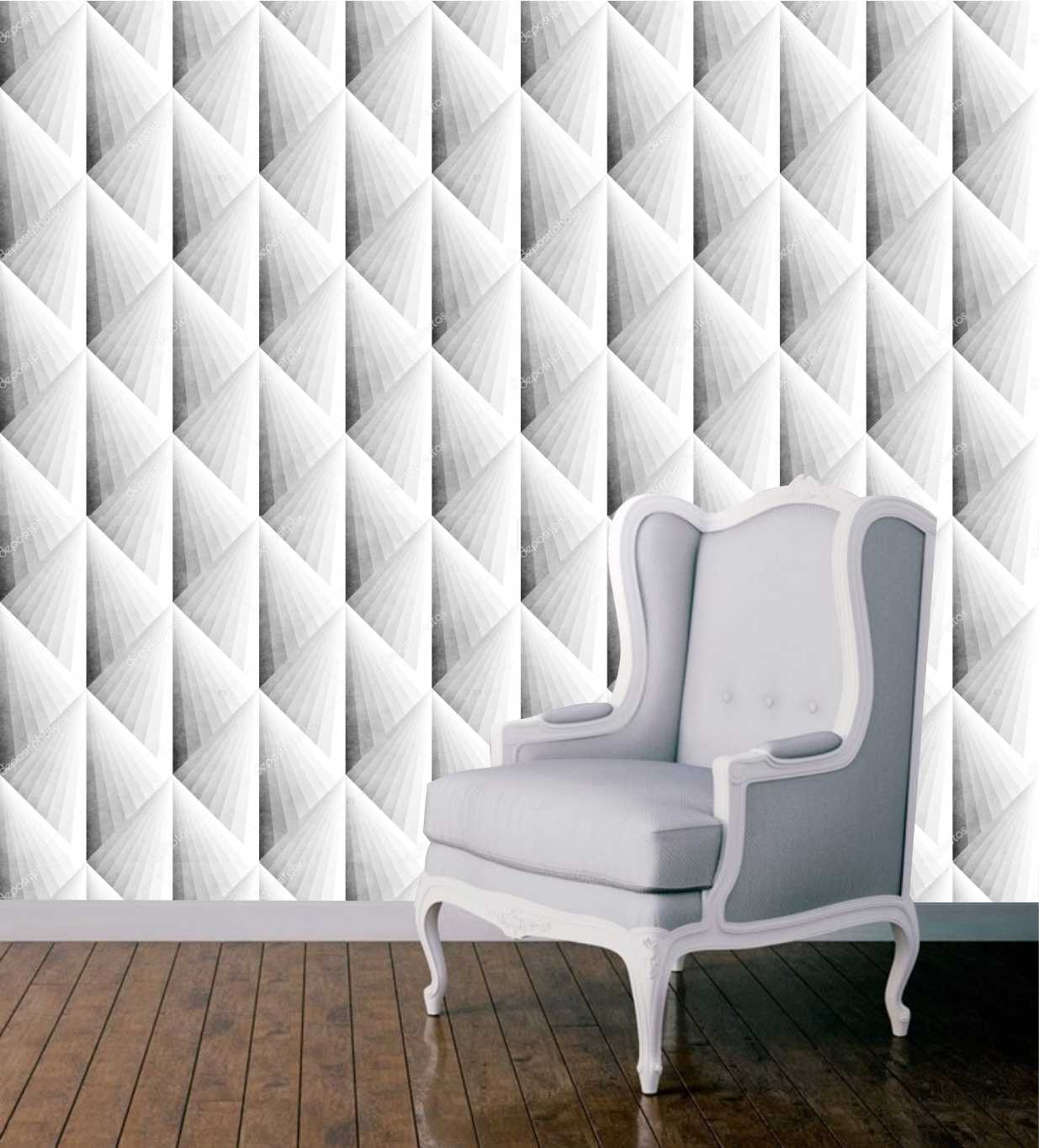 PAPEL DE PAREDE EFEITO 3D TRIANGULAR