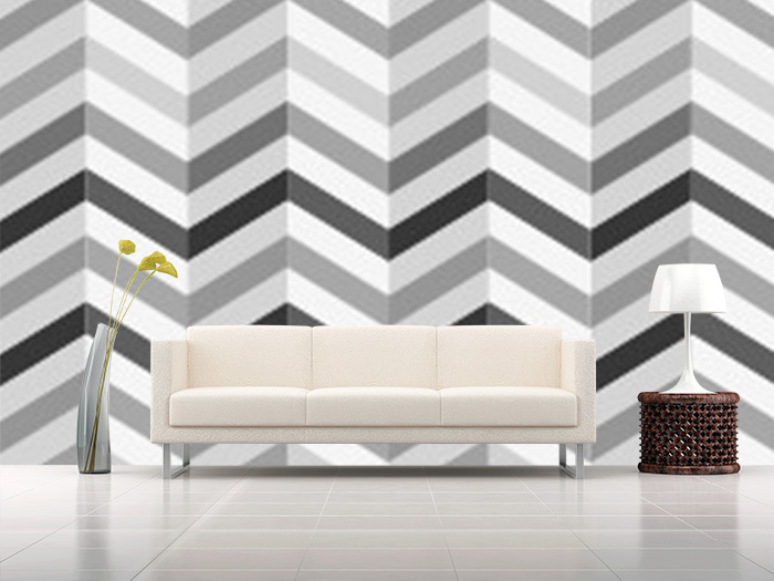 PAPEL DE PAREDE EFEITO 3D CHEVRON