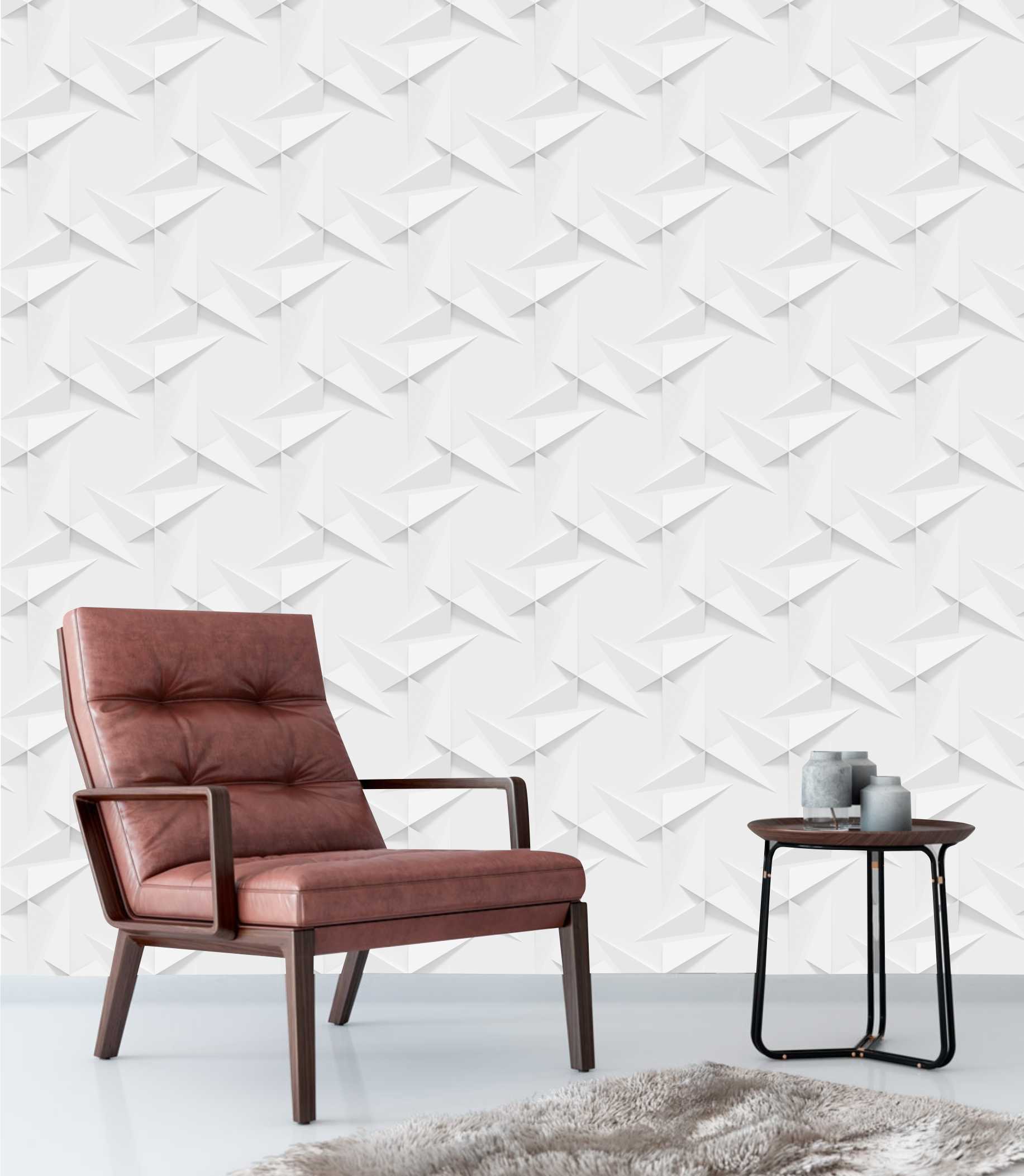 PAPEL PAREDE EFEITO 3D LINE X
