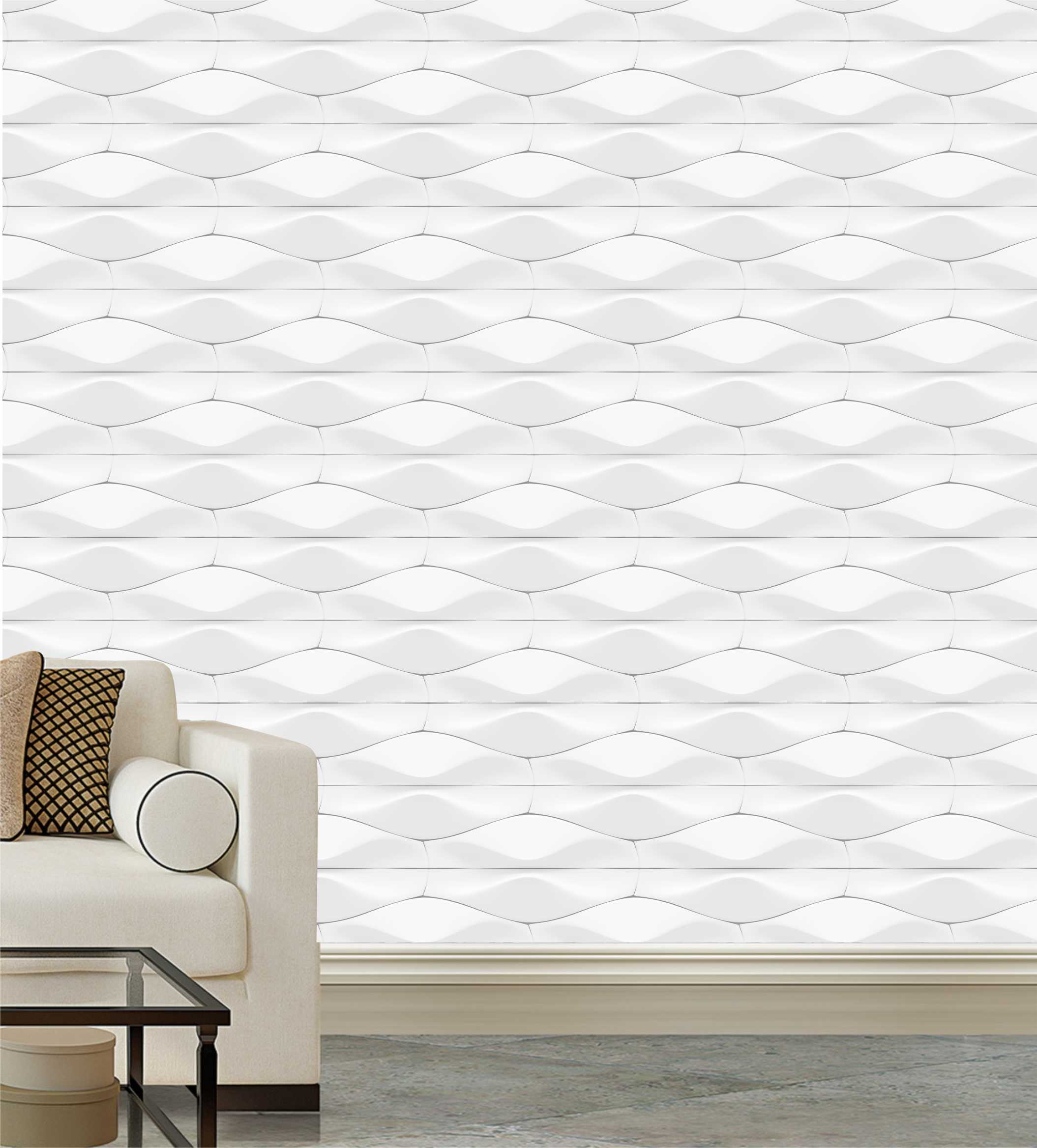 PAPEL PAREDE 3D EFEITO PEDRA GEOMÉTRICO