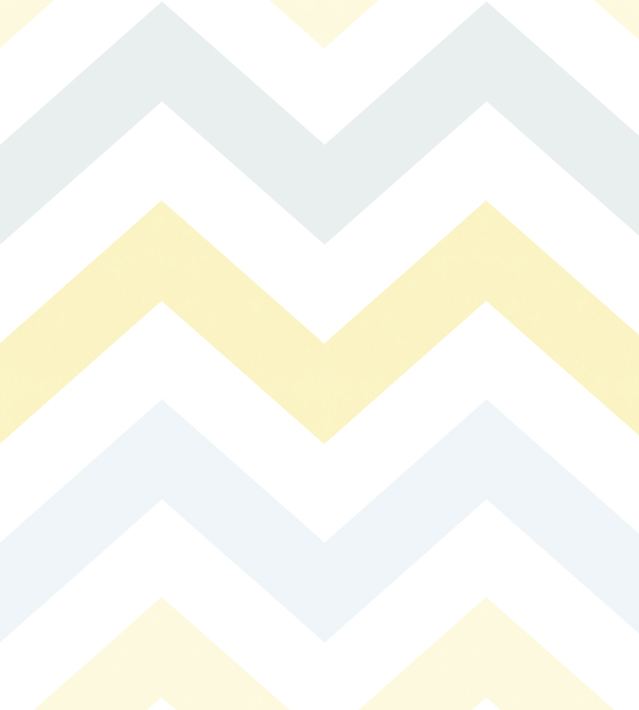 PAPEL DE PAREDE CHEVRON TONS DE AMARELO COM CINZA