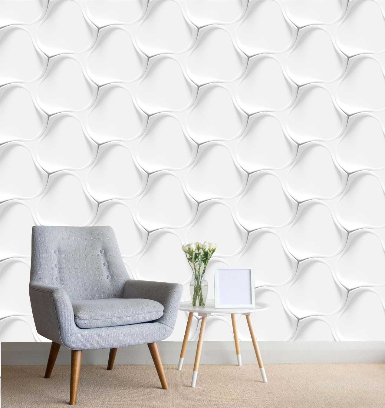 PAPEL PAREDE EFEITO 3D ESTRELADO
