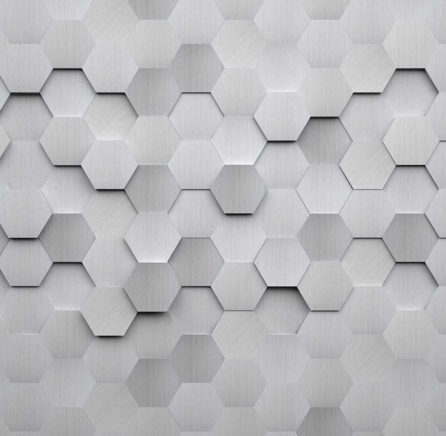 PAPEL DE PAREDE EFEITO 3D HEXAGONAL 2