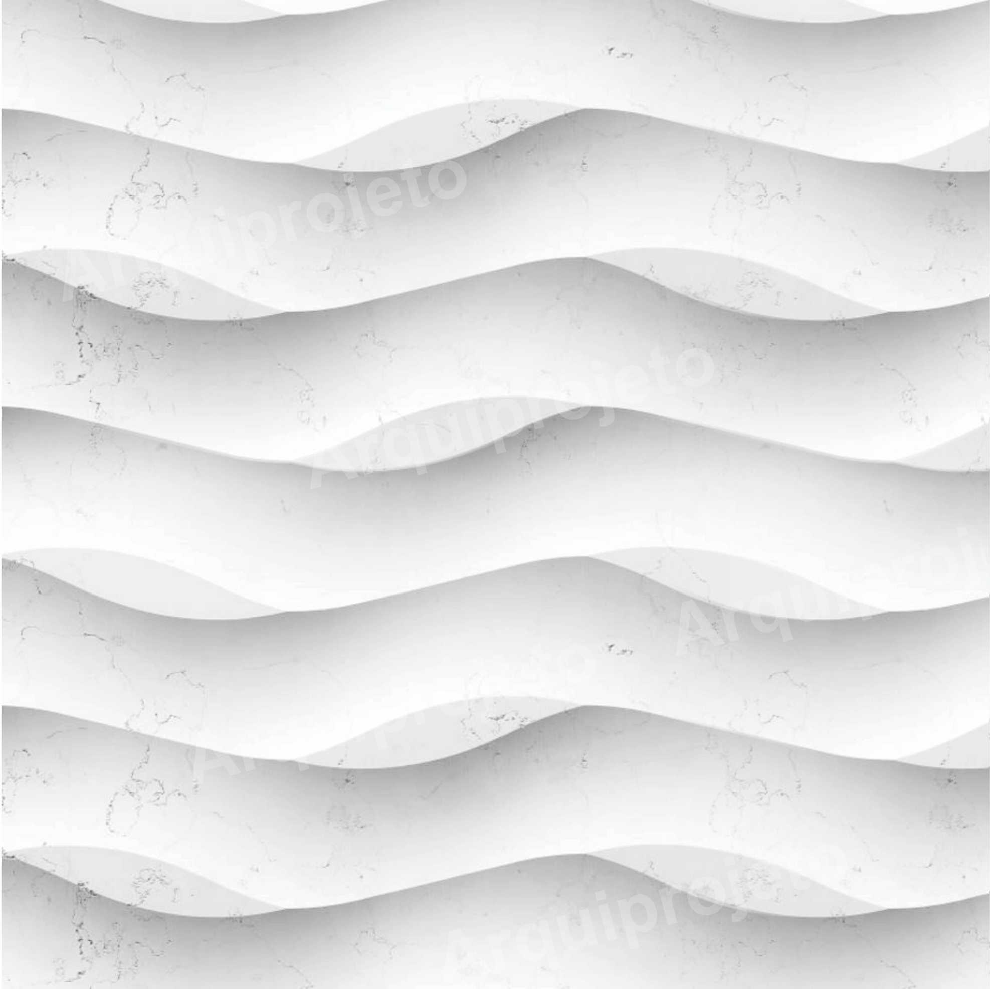PAPEL DE PAREDE EFEITO 3D - ONDAS COM EFEITO PEDRA