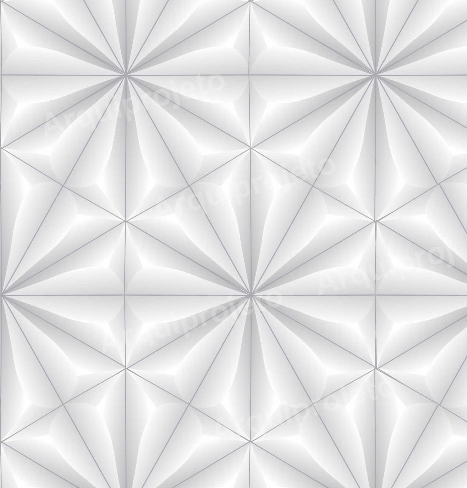 PAPEL DE PAREDE EFEITO 3D - ESTRALDO CINZA E BRANCO