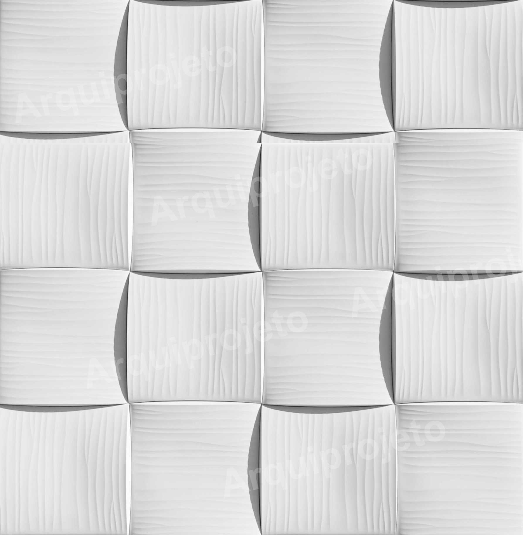 PAPEL DE PAREDE EFEITO 3D - PEDRAS QUADRADAS