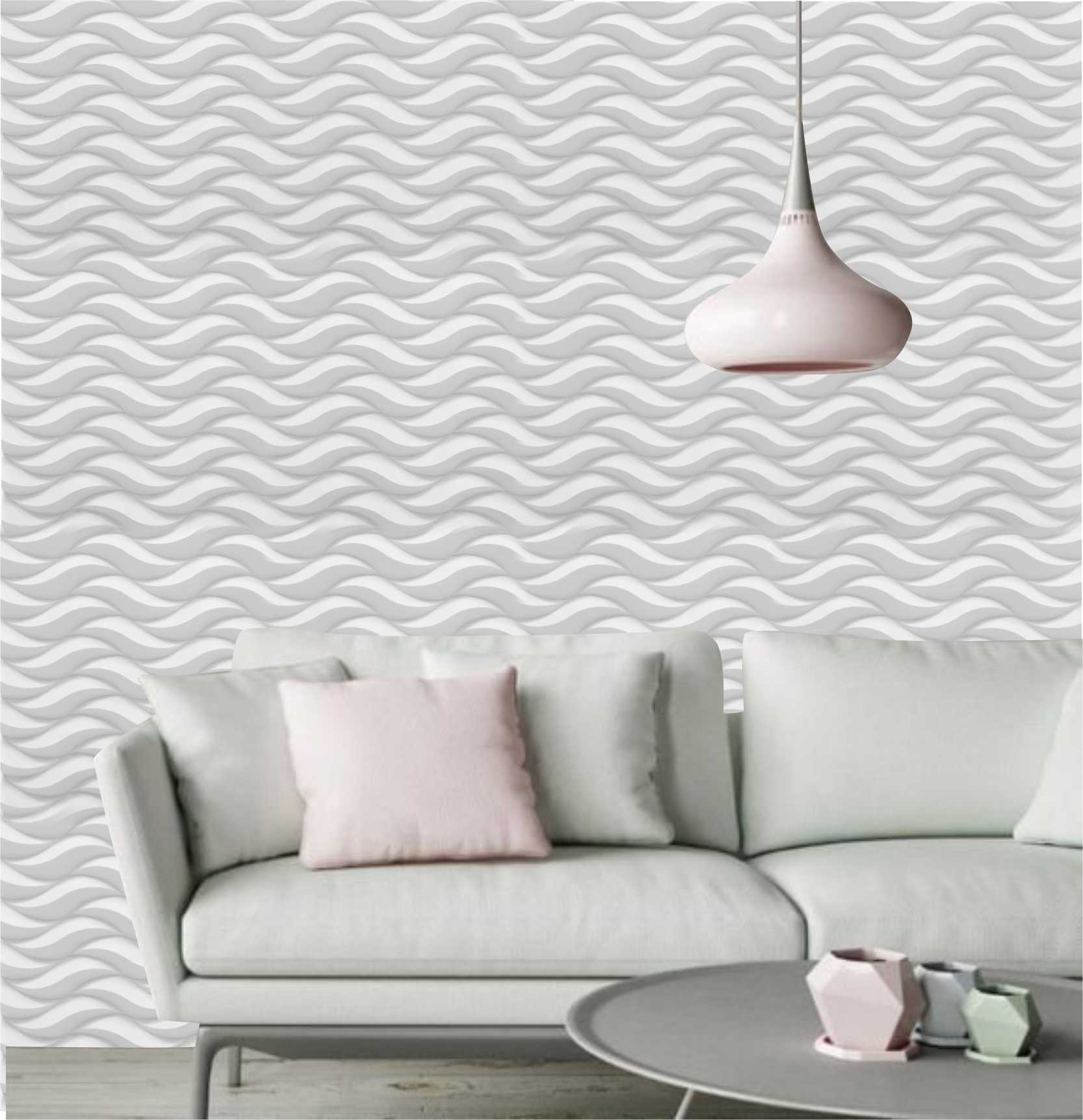 PAPEL DE PAREDE EFEITO 3D ABSTRATO WAVES