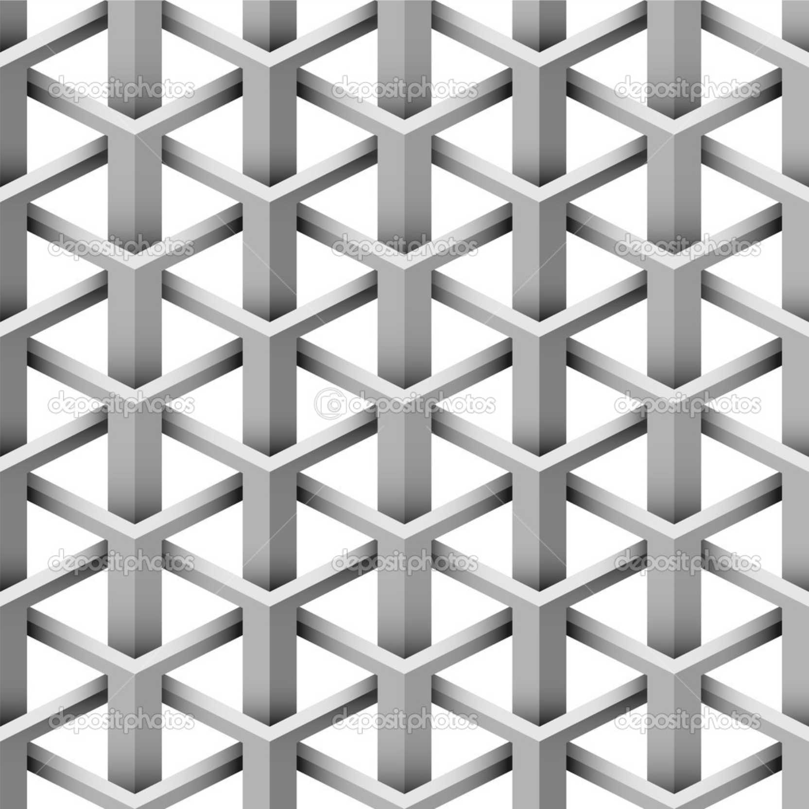 PAPEL DE PAREDE EFEITO 3D GEOMÉTRICO METAL