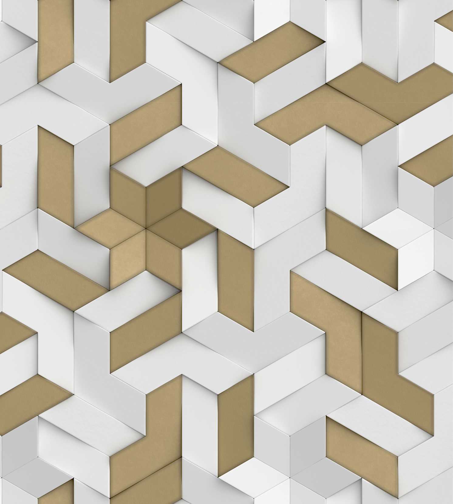 PAPEL DE PAREDE GEOMÉTRICO COM DETALHES BRANCO