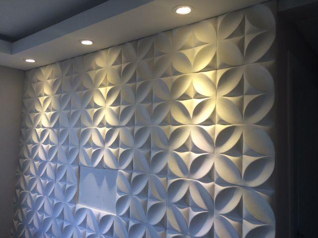REVESTIMENTO 3D PVC - FLOWER - JA APLICADO
