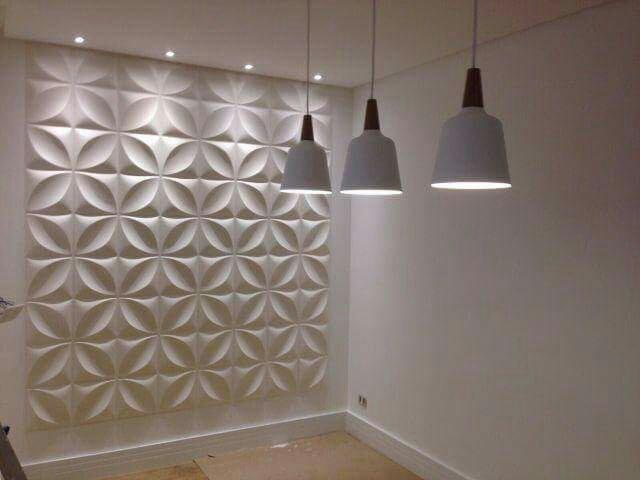 REVESTIMENTO 3D PVC - FLOWER - JA APLICADO