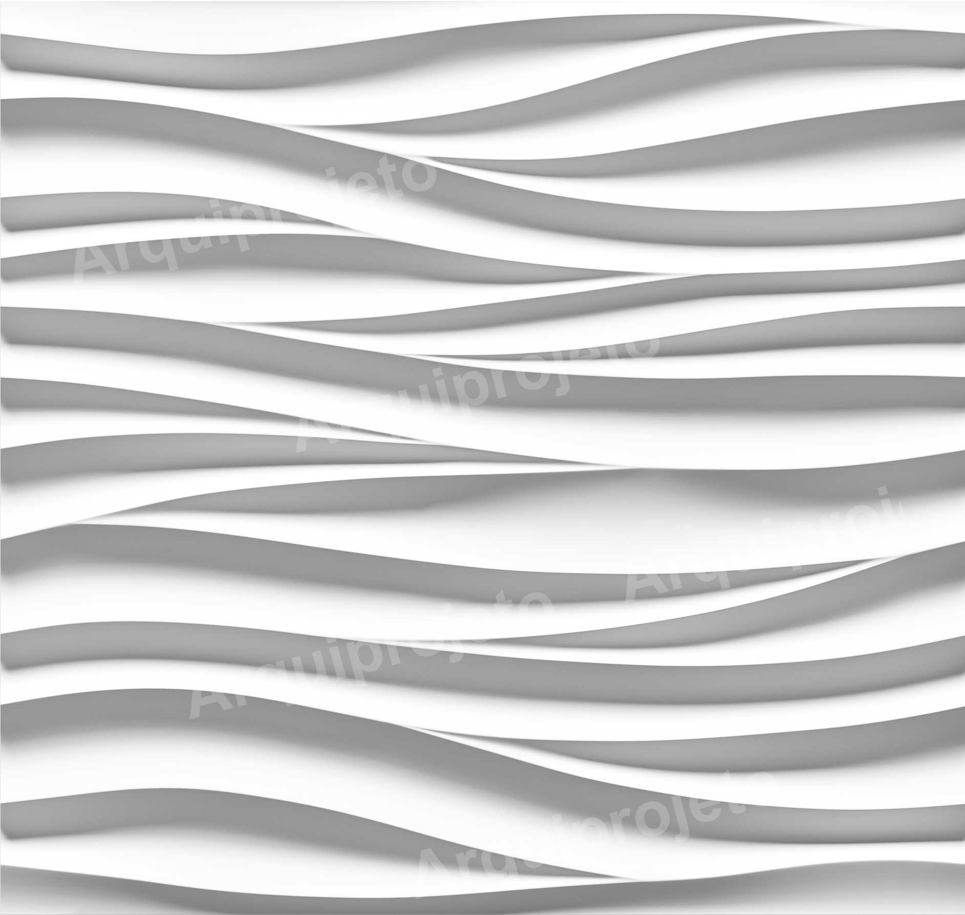 PAPEL DE PAREDE EFEITO 3D ONDAS GRANDES