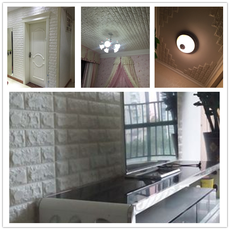 REVESTIMENTO 3D PVC TIJOLINHO BRANCO (TIJOLO) - JA APLICADO