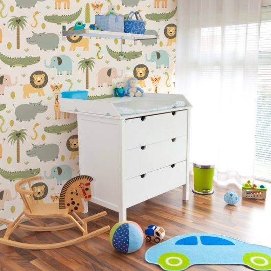 PAPEL DE PAREDE INFANTIL SAFÁRI