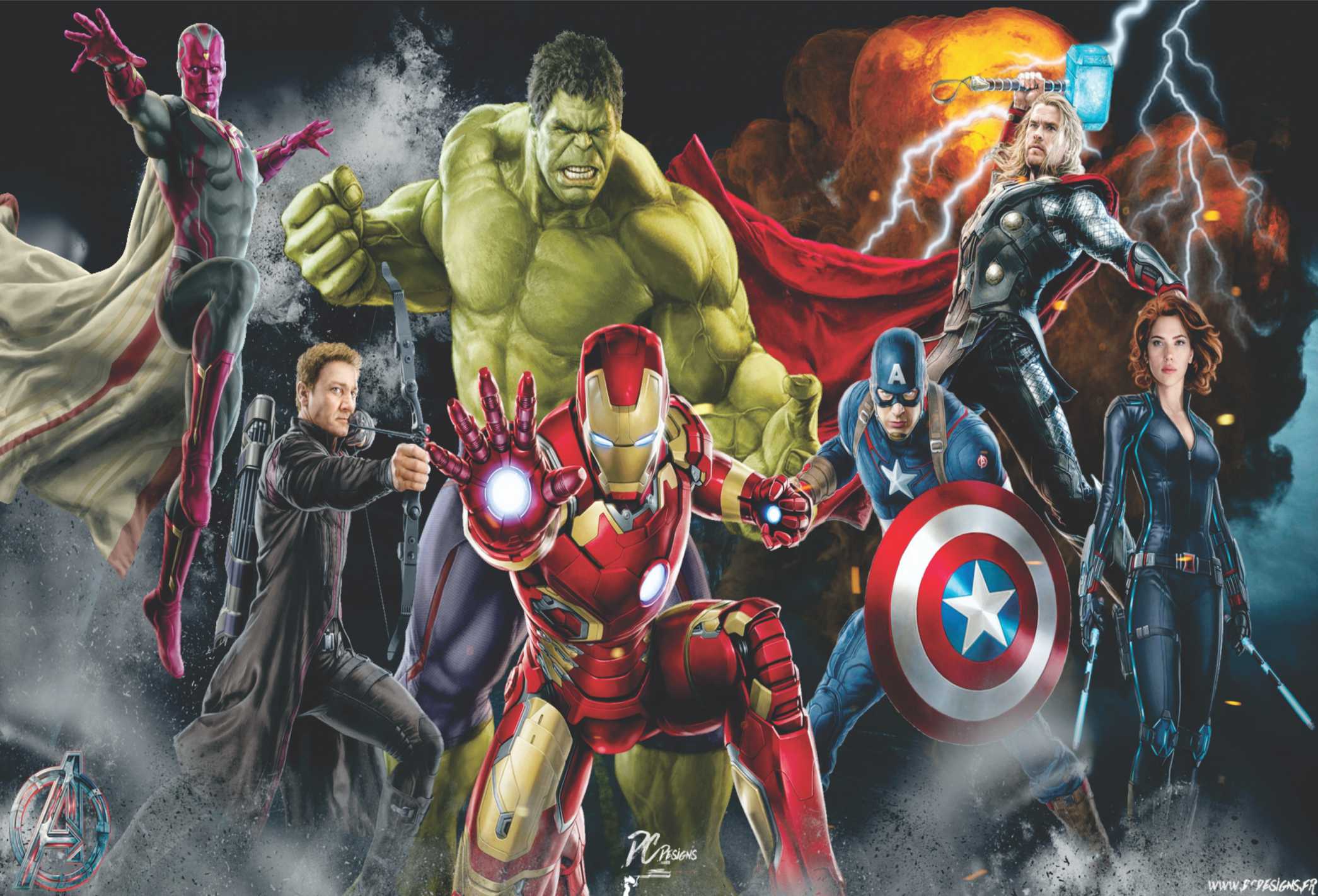 PAPEL PAREDE VINGADORES 002