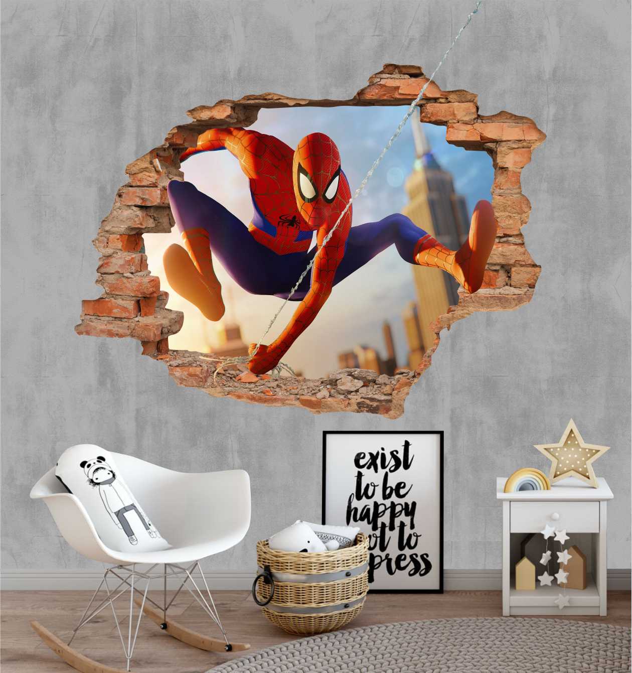 Papel de Parede Foto Mural Infantil Homem Aranha até 6x sem juros