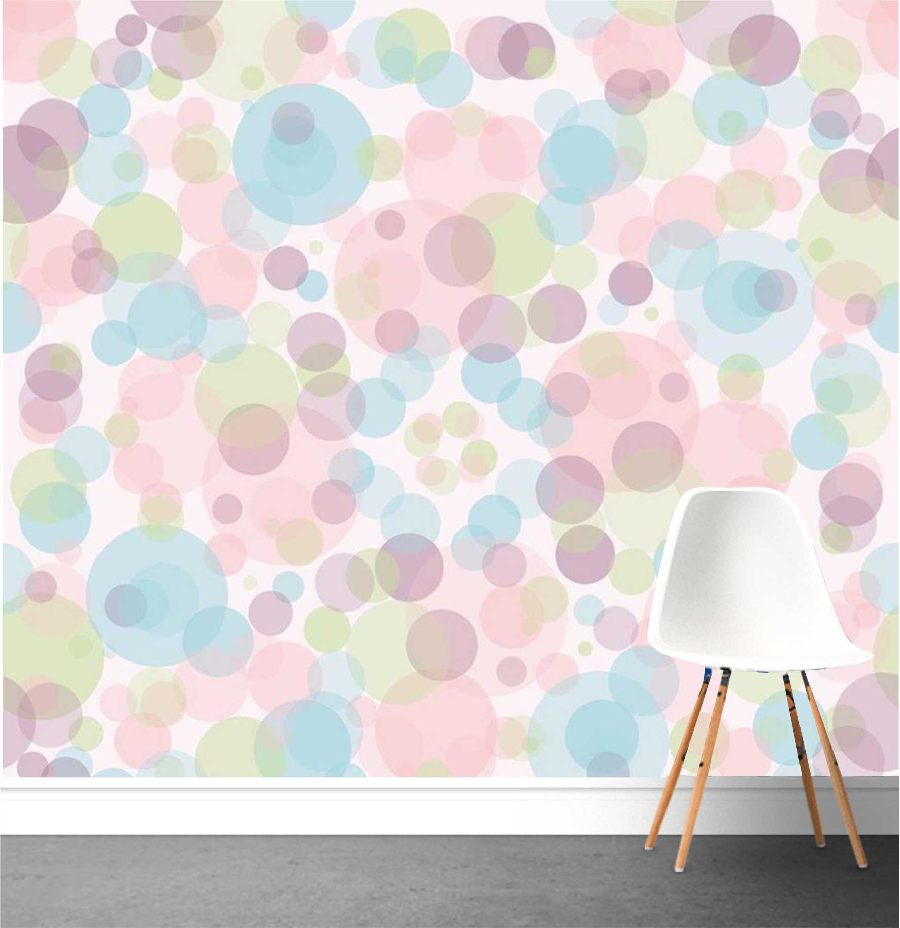 PAPEL DE PAREDE BOLAS COLORIDAS