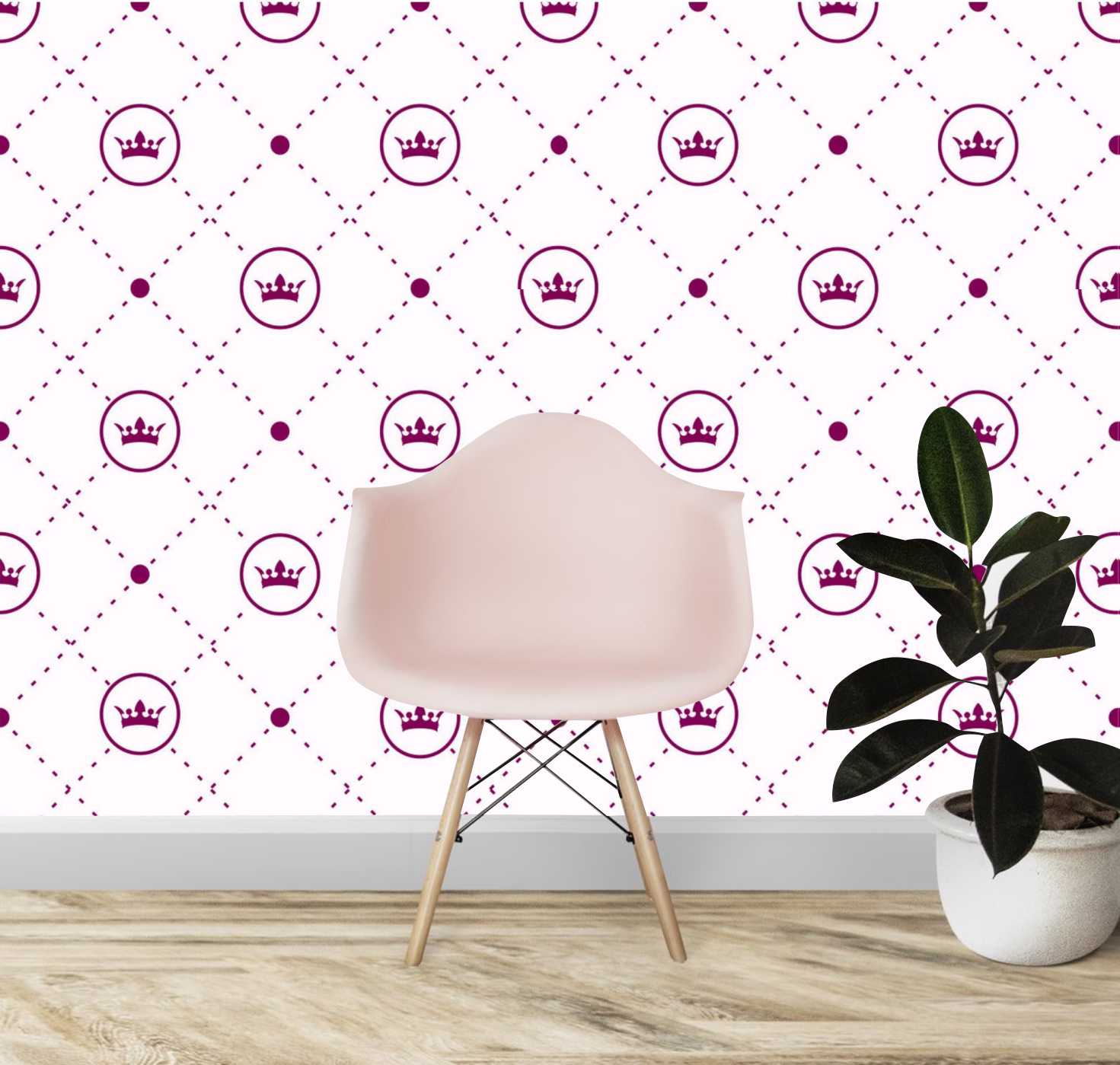 PAPEL DE PAREDE COROA VARIAS CORES