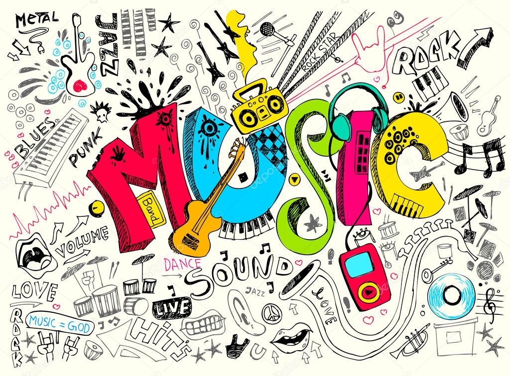 PAPEL PAREDE MUSICA GRAFITE JOVEM