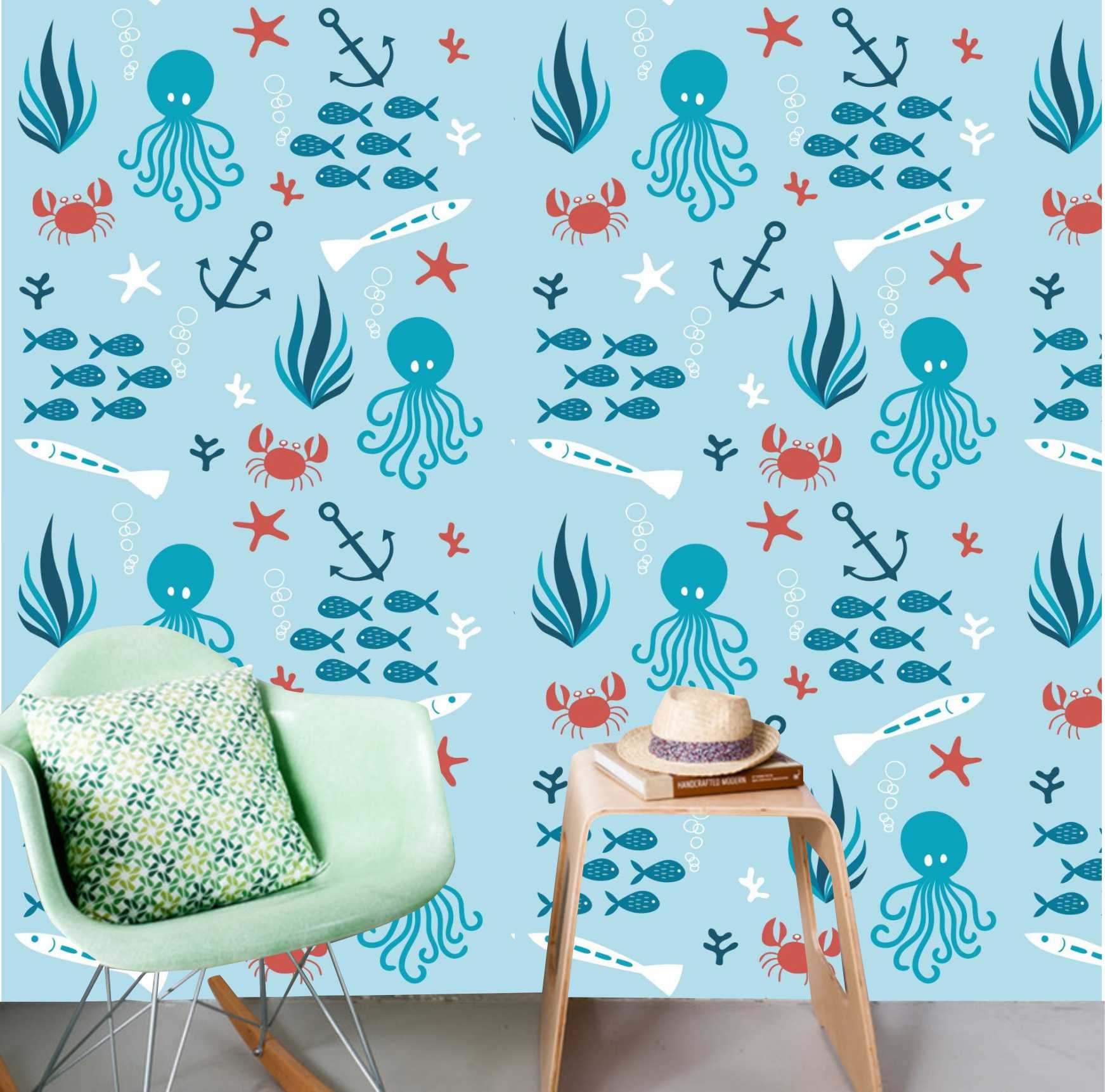PAPEL DE PAREDE FUNDO DO MAR