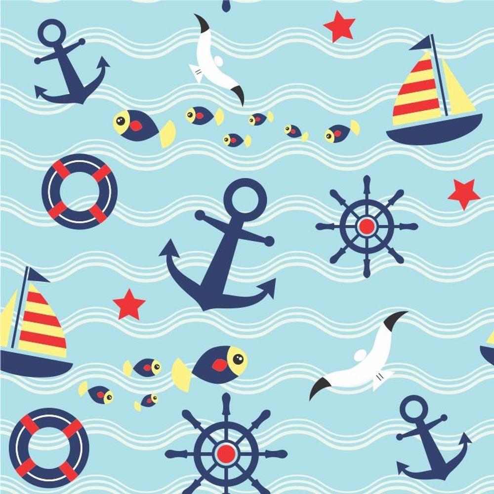 PAPEL DE PAREDE INFANTIL MARINHEIRO