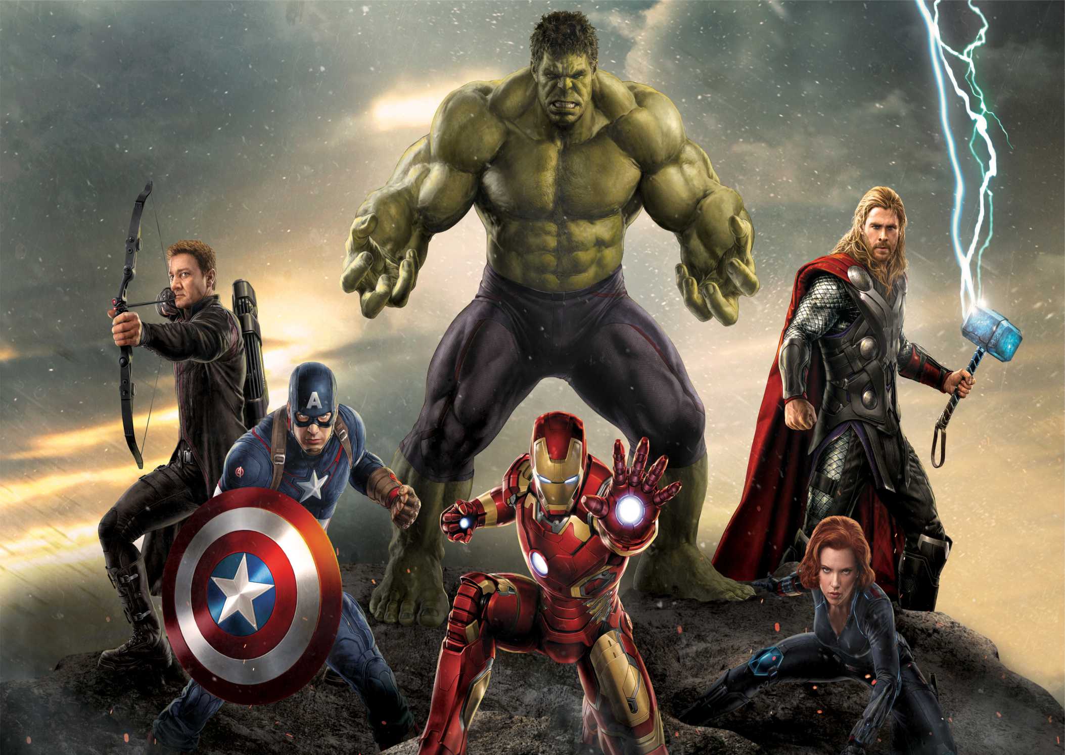 Papel De Parede Dos Desenhos Animados Dos Vingadores