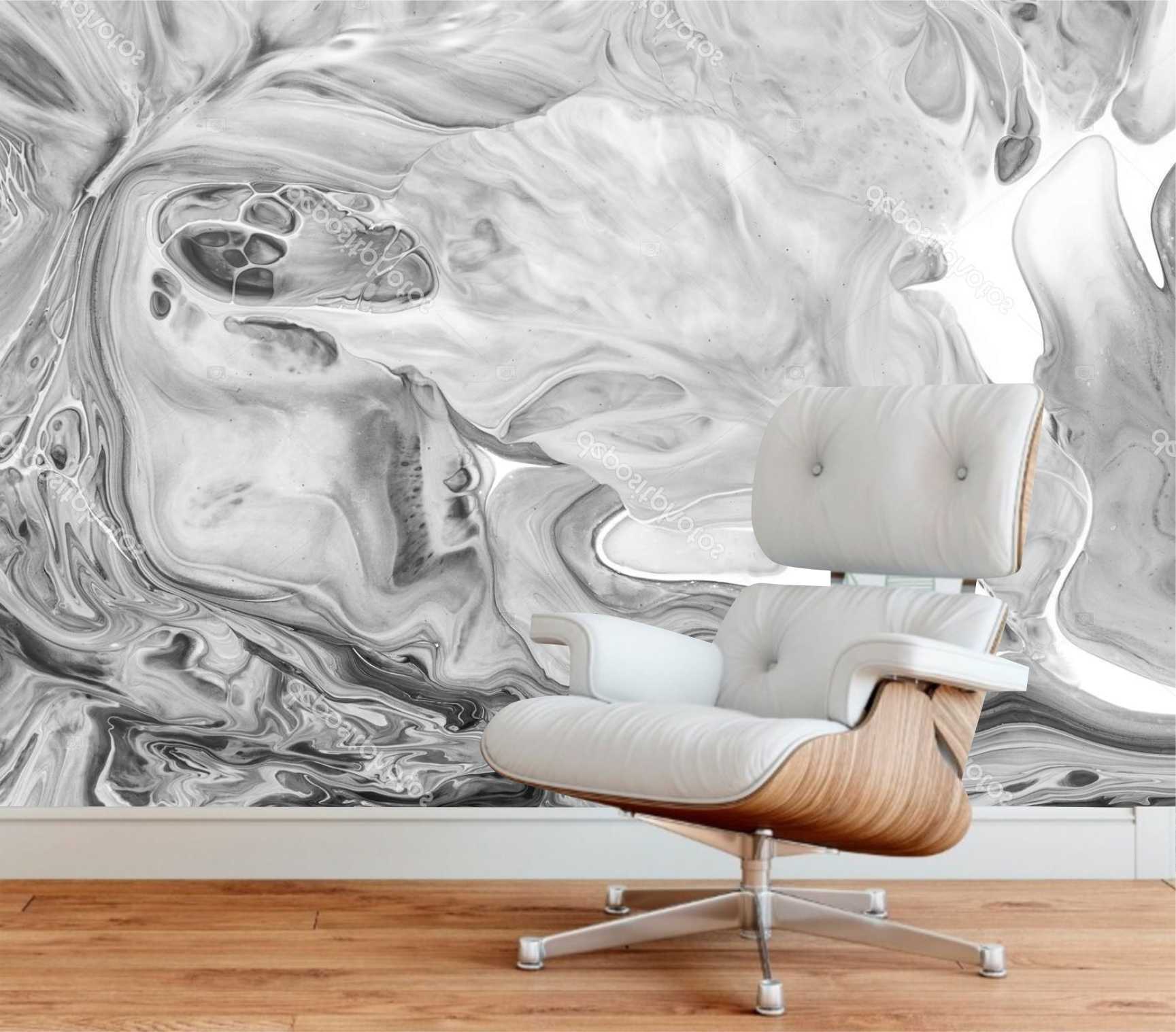 PAPEL DE PAREDE EFEITO PINTURA MÁRMORE