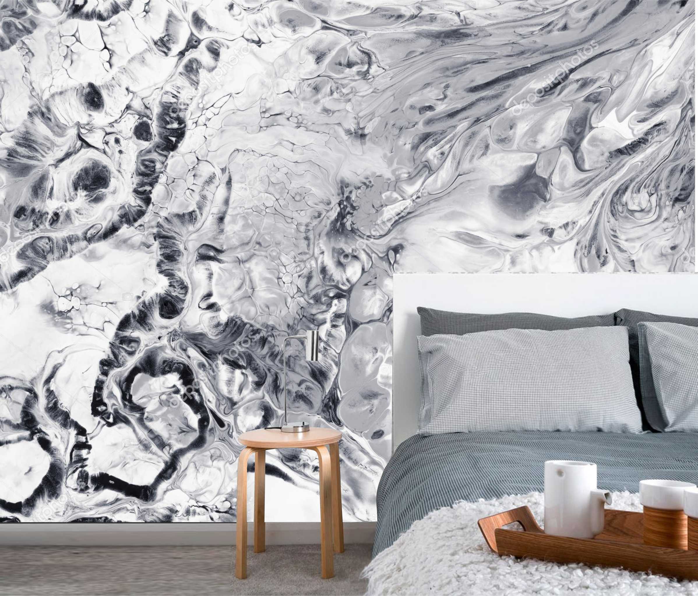 PAPEL PAREDE EFEITO PINTURA MARMORIZADA CLASSIC