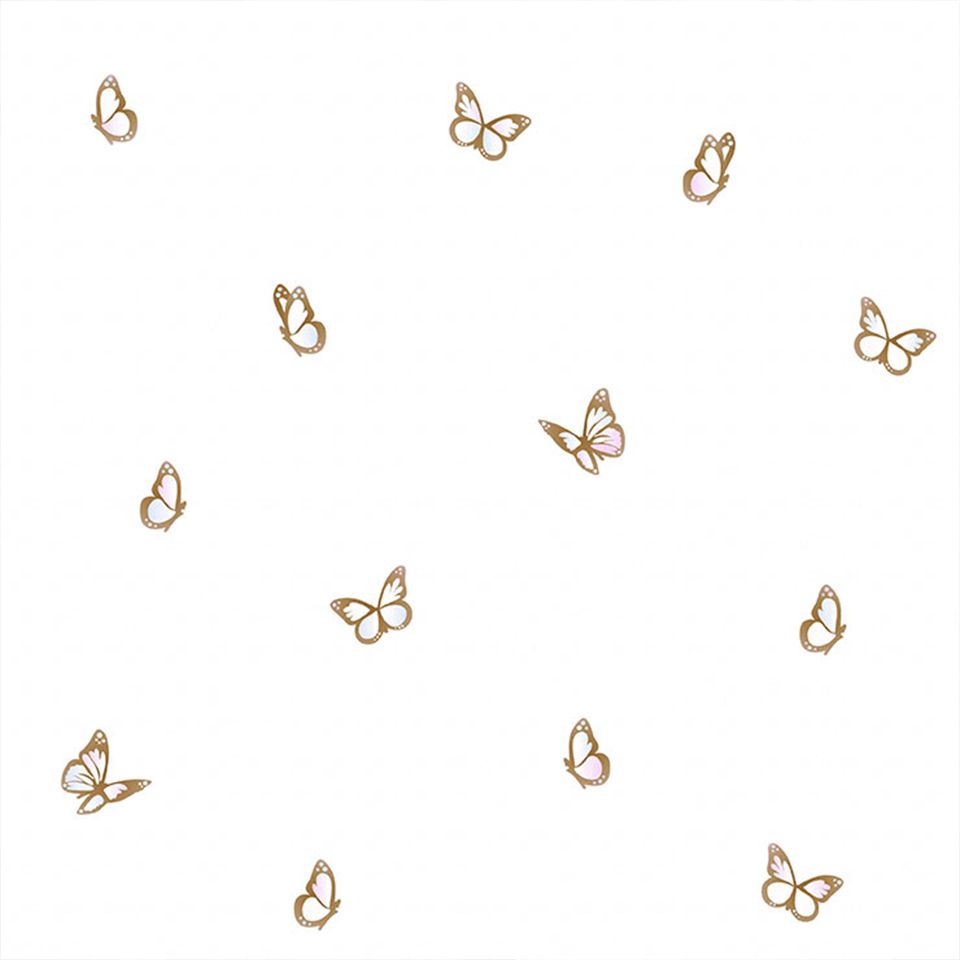 PAPEL DE PAREDE BORBOLETAS AQUARELAS