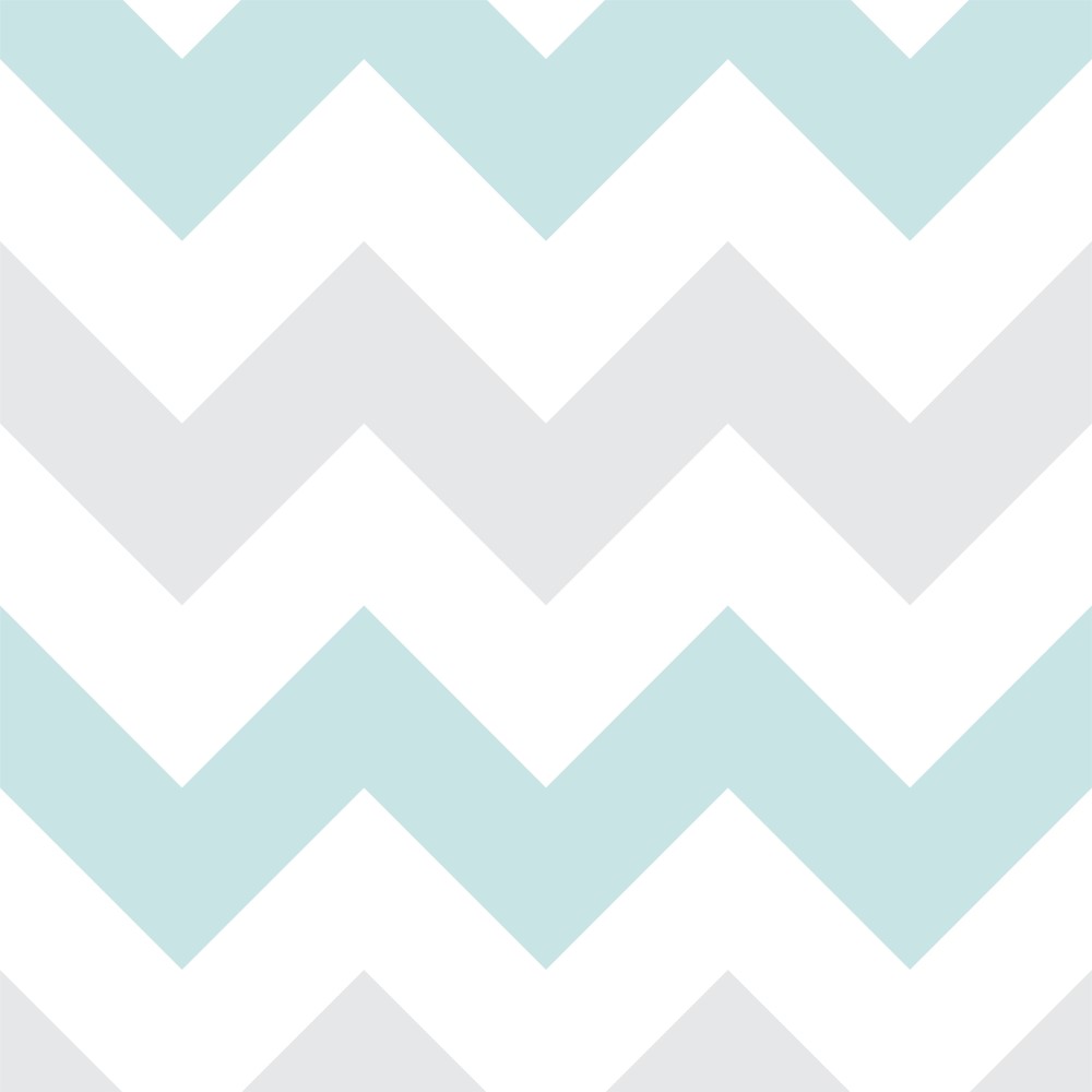 PAPEL DE PAREDE CHEVRON VERDE COM CINZA