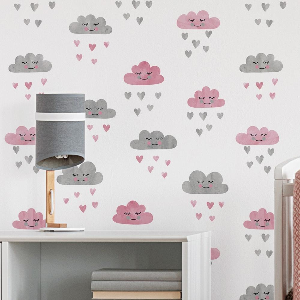 Papel de Parede para Quarto de Bebê Infantil Nuvens