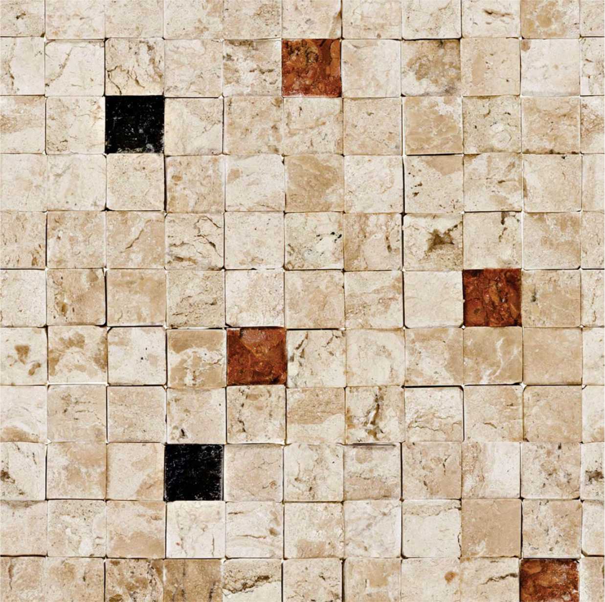 PAPEL PAREDE PASTILHA DE PEDRA