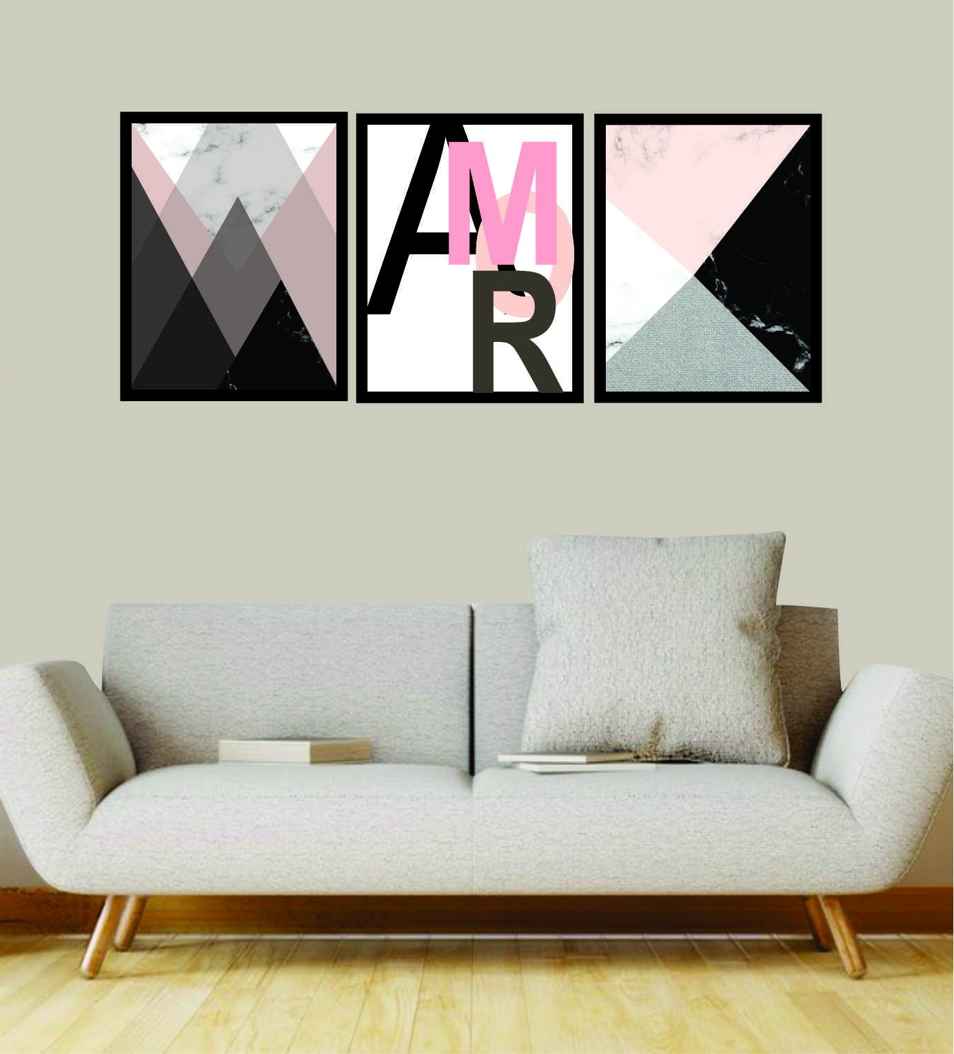 QUADROS AMOR ABSTRATO 1,60X0,75