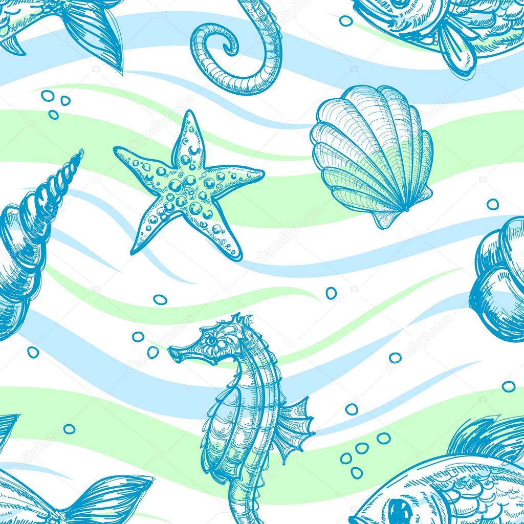 PAPEL PAREDE FUNDO DO MAR TONS DE VERDE