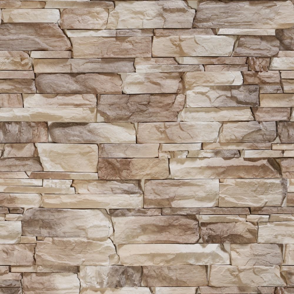 PAPEL DE PAREDE PEDRAS TONS DE BEGE