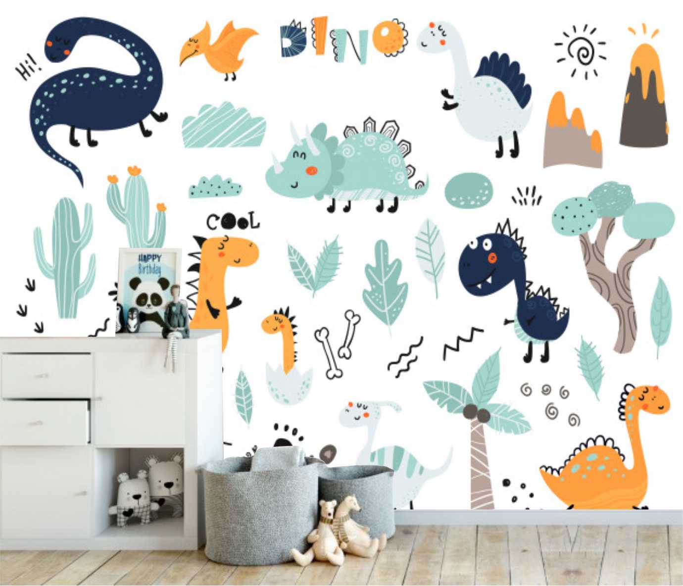 PAPEL PAREDE DINOSSAUROS