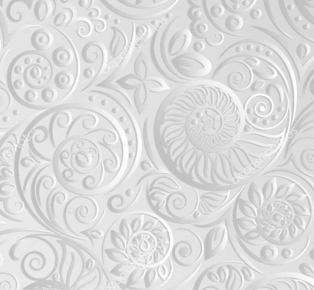 PAPEL PAREDE ARABESCO EFEITO 3D