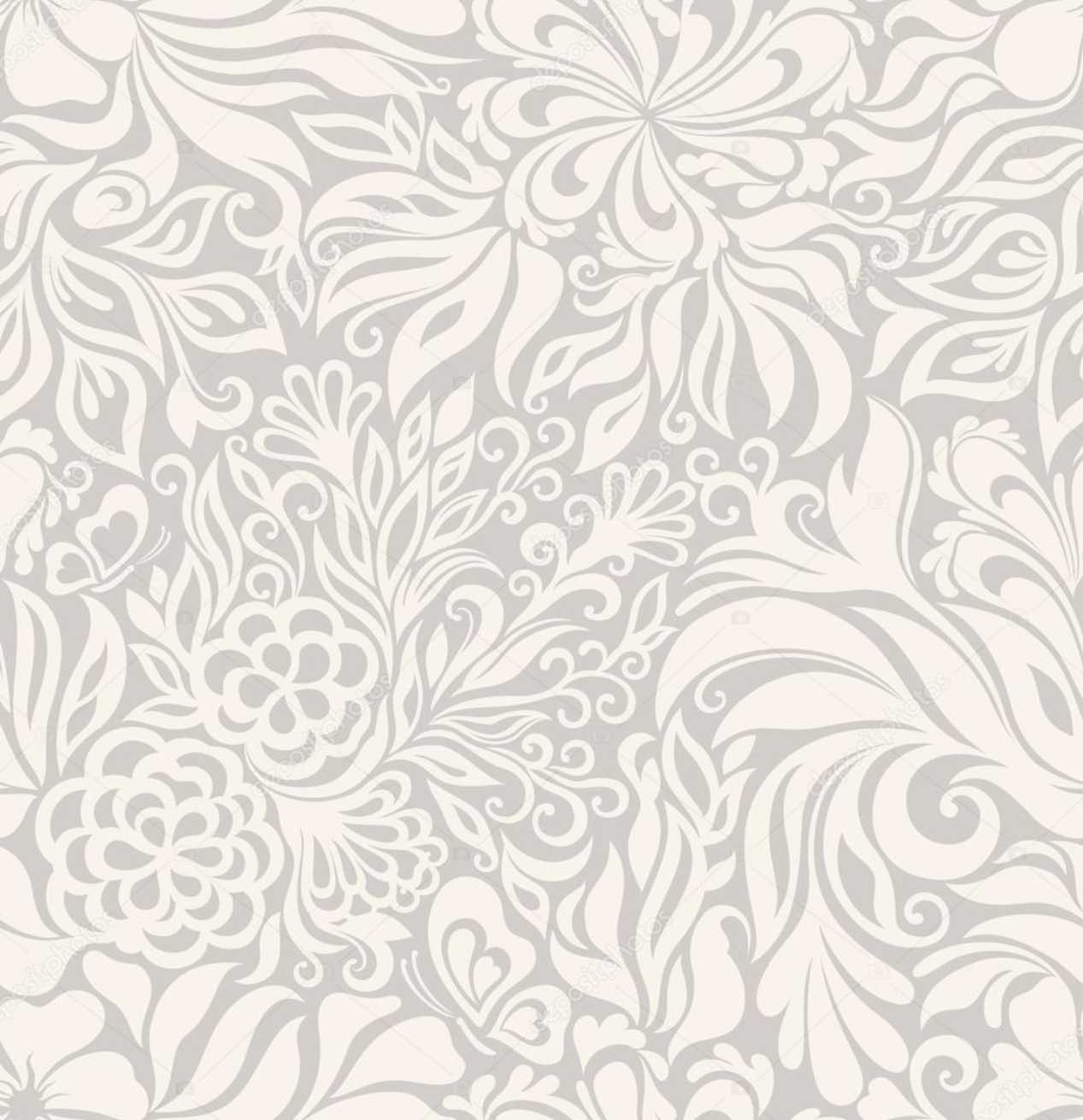 PAPEL PAREDE FLORAL TONS DE BEGE EFEITO 3D