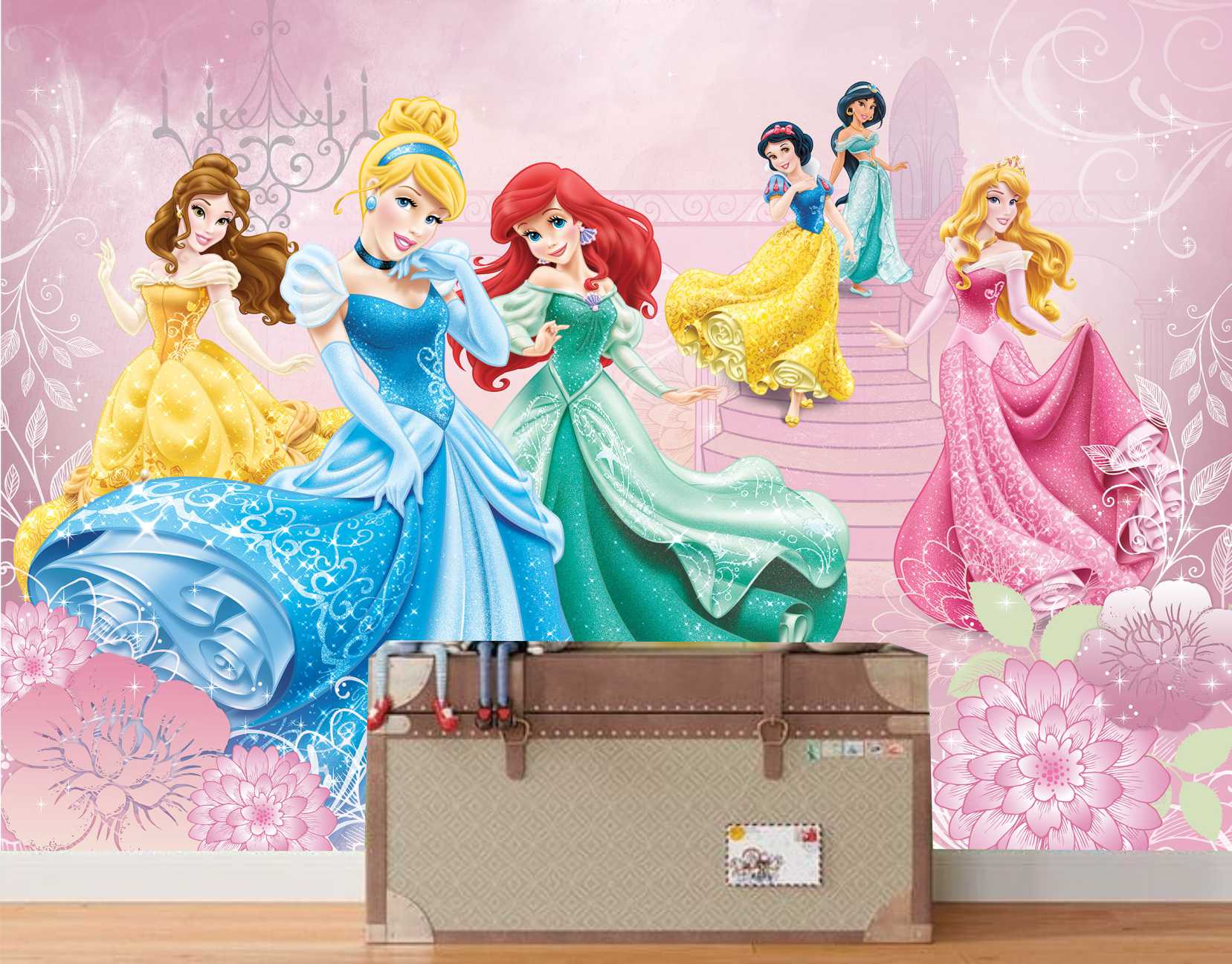 PAPEL DE PAREDE PRINCESAS DISNEY
