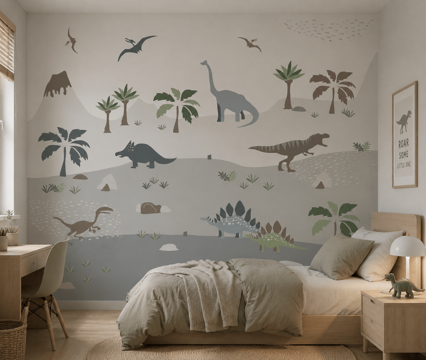PAPEL DE PAREDE DINOSSAUROS INFANTIL