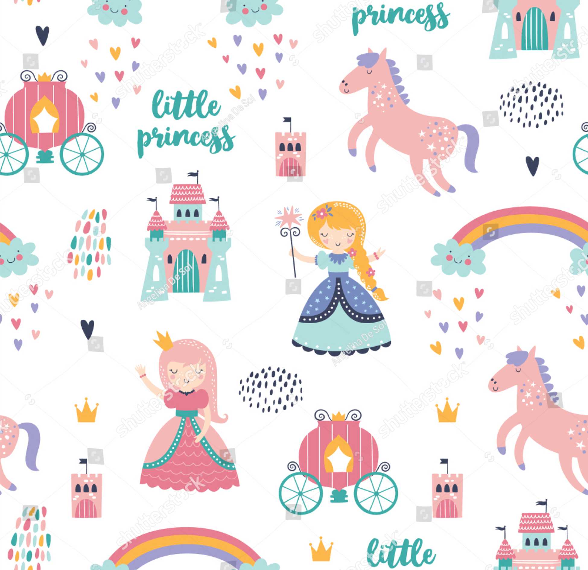 PAPEL DE PAREDE ARCOIRES UNICORNIO FADA