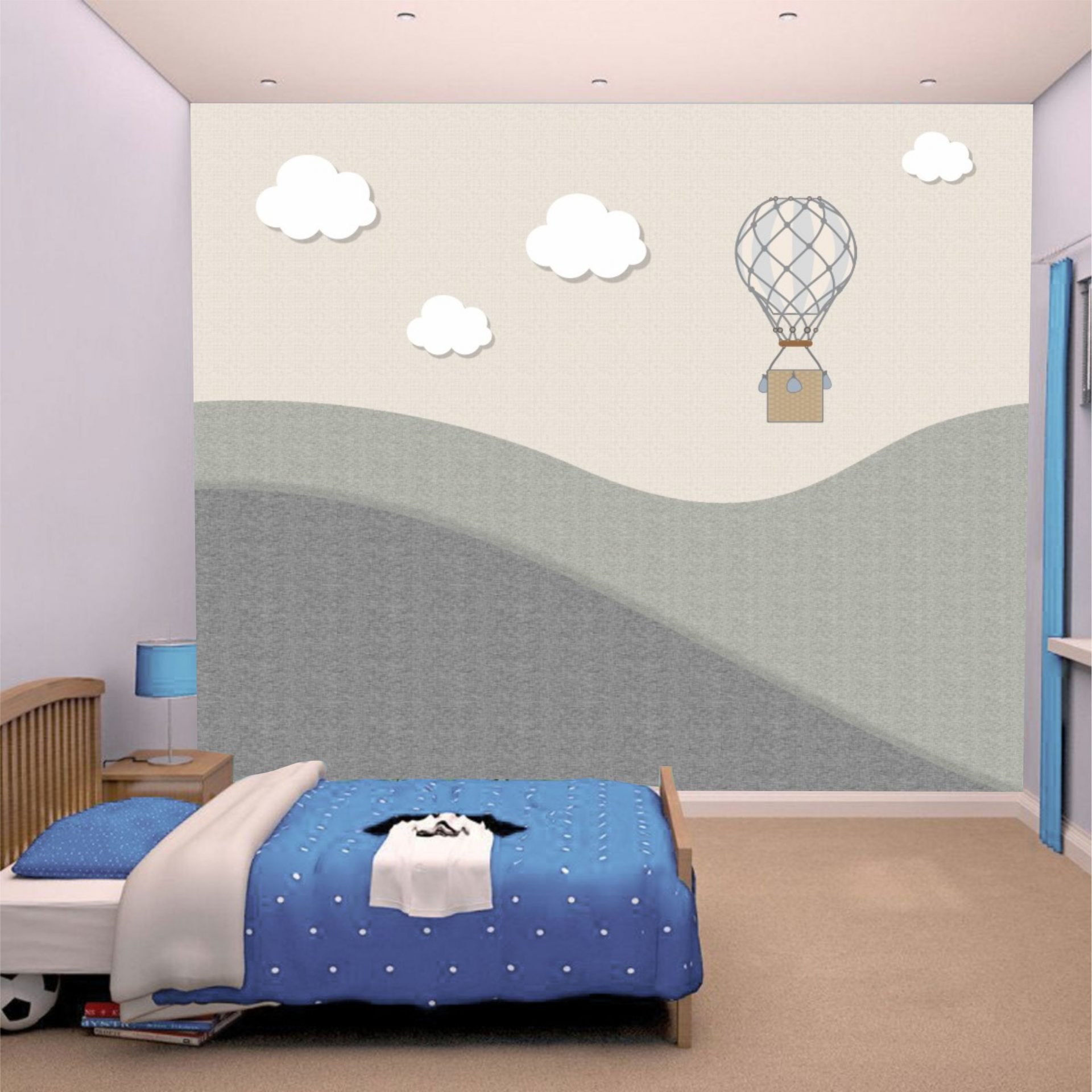 PAPEL DE PAREDE MONTANHAS COM BALÃO