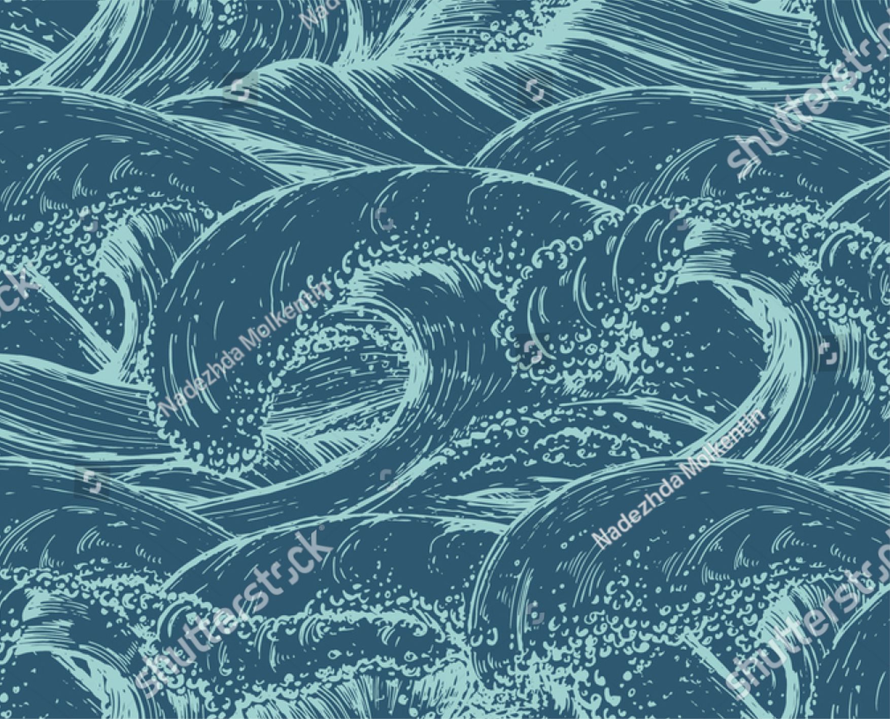 PAPEL DE PAREDE ONDAS SURF ABSTRATA